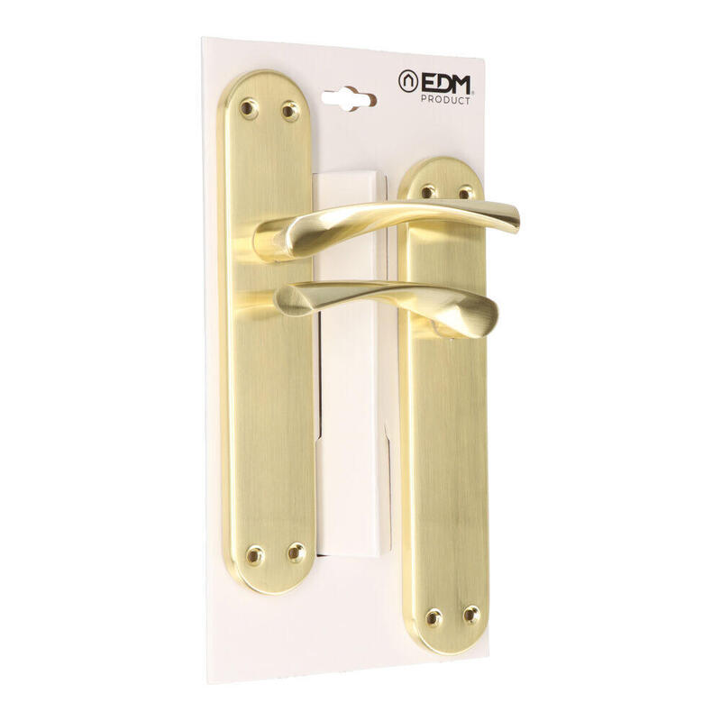 Blister Juego De Manillas 707 Laton Satinado Edm