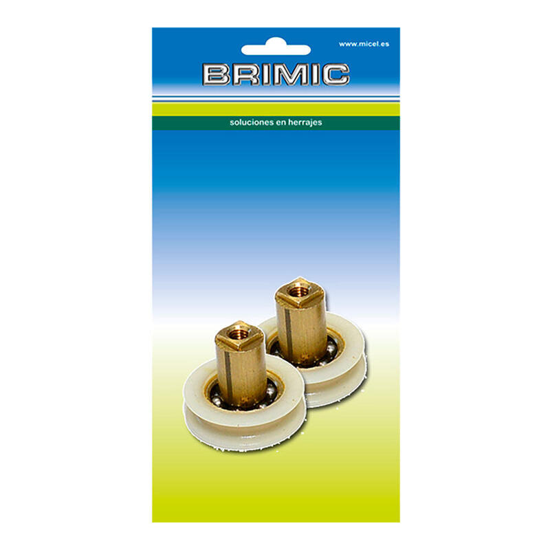 Blister Con 2 Rodamientos Para Mampara Tubo Rd2 Ø22x6mm Blister 91797 Edm
