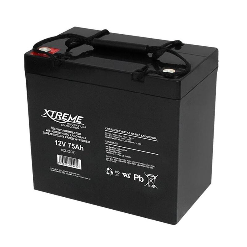 Blow Gel Battery 12v    75ah Xtreme