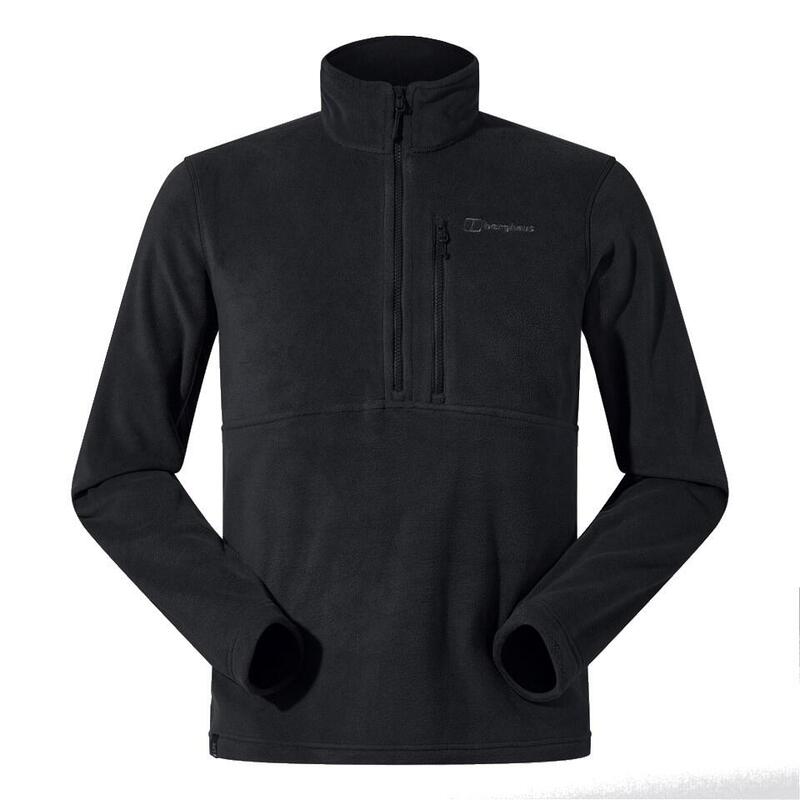 Berghaus Prism Half Zip Polartec® Fleece - Sudadera Polar Para Hombre, Talla L (Negro)