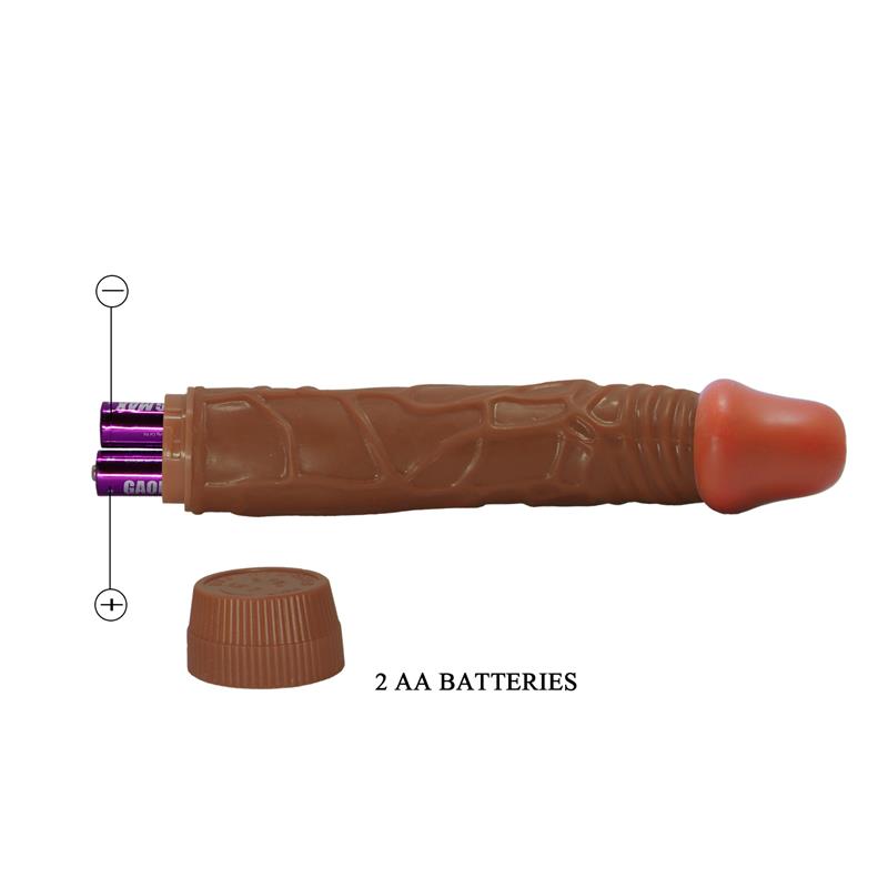 Baile - Bob Vibrador Realístico 22.5 Cm Mulato