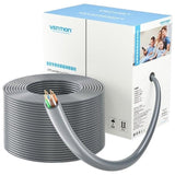 Bobina De Cable Rj45 Utp Vention Ijch305 Outdoor Patch Cat.5e 305m Gris