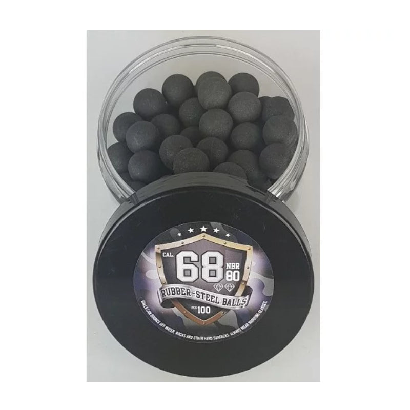 Bolas De Caucho-Metal Guard Power Cal. 68 -100 Uds.