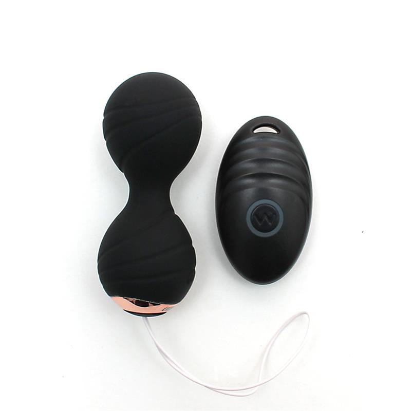 Bolas Kegel Con Vibración Y Control Remoto Cannes Negro