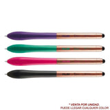 Bolígrafo Milán Stylus Copper Puntero Para Pantallas Táctiles Tinta Azul Punta 1mm Longitud Escritura Aprox. 700 Metros