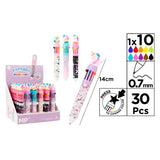 Bolígrafos 10 Colores Modelo Fantasy Multicolor, Modelos Variados, 30 Uds