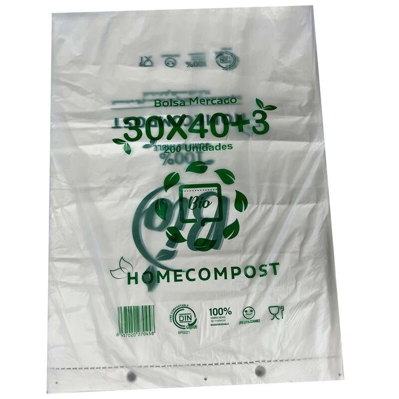 Bolsa Bloc 30x40 Compostable 12 Micras -Paquete 200u-