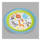 Bolsa Con 4 Platos De Carton Diseño Animales Ø23cm