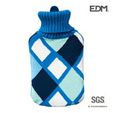 Bolsa De Agua Caliente Cuadros Colores Marinos 2 L