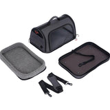 Bolsa De Transporte Zolux Para Par De Perro Y Gato Reforzada Nomad M Negro 44,5×28×25