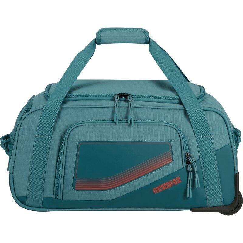 Bolsa De Viaje Con Ruedas American Tourister City Racer S 55x35x25cm 2 Ruedas Azul Verdoso