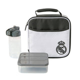 Bolsa Porta Alimentos Termica + Tupper + Botella Real Madrid