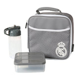 Bolsa Porta Alimentos Termica + Tupper + Botella Real Madrid