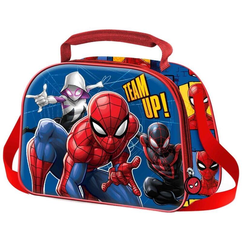 Bolsa Portameriendas 3d Best Team Spiderman Marvel
