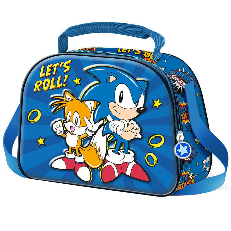 Bolsa Portameriendas 3d Lets Roll Sonic The Hedgehot