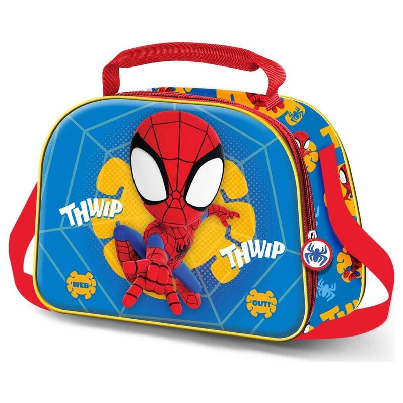 Bolsa Portameriendas 3d Web Out Spiderman Marvel