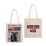 Bolsa Tote Stranger Things Hawkins Turned Upside Down
