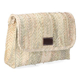 Bolso De Palma Lola Con Tapa Y Asa De Piel.