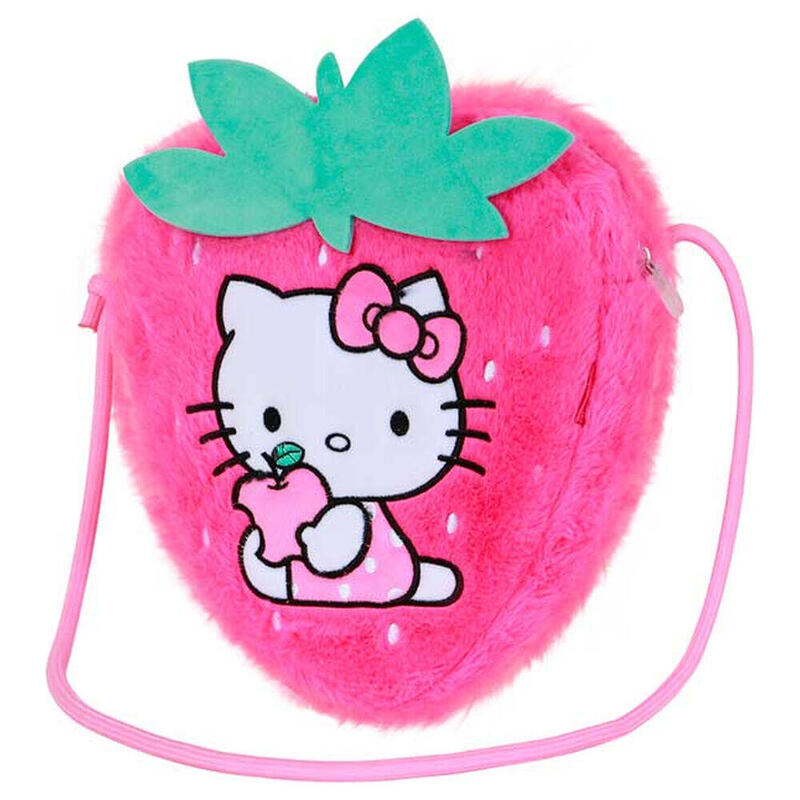 Bolso Peluche Fresa Hello Kitty