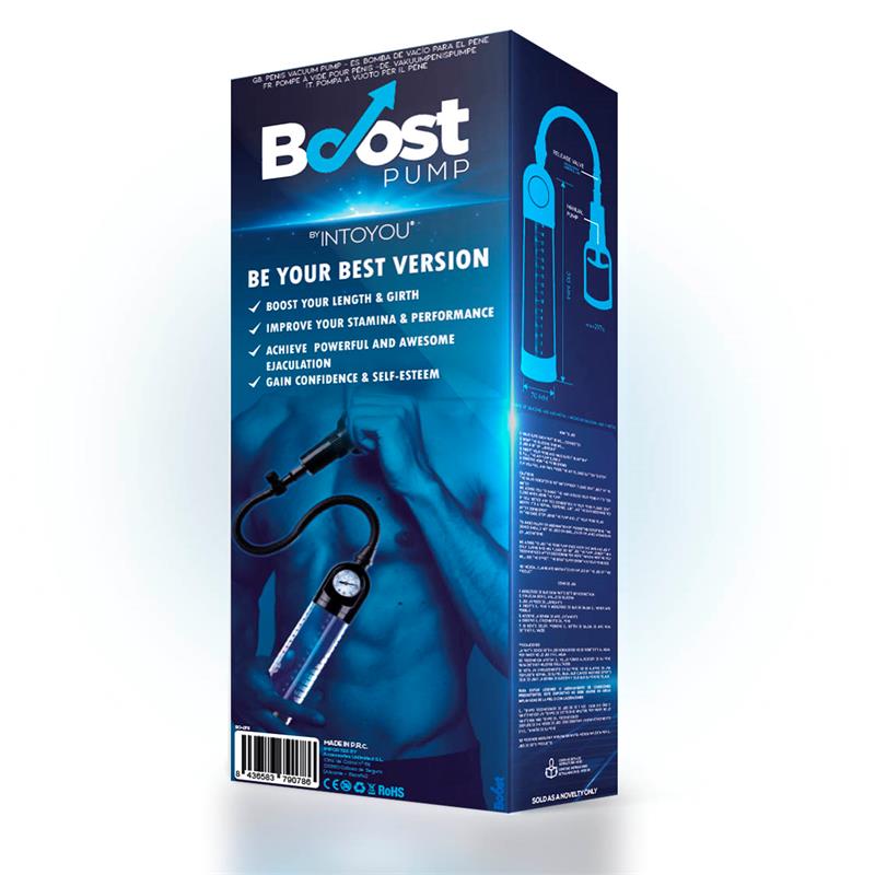 Bomba Manual Con Medidor Para El Pene Psx03 Transparente