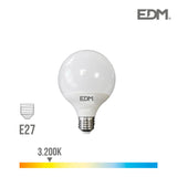 Bombilla Globo Led Ø95mm E27 10w 810lm 3200k Luz Calida Ø9,5x12cm Edm