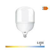 Bombilla Industrial Led, T160, E27, 60 W 6490 Lm, 6400 K, Luz Fría, 220-240 V~ Ø160 X 264 Mm