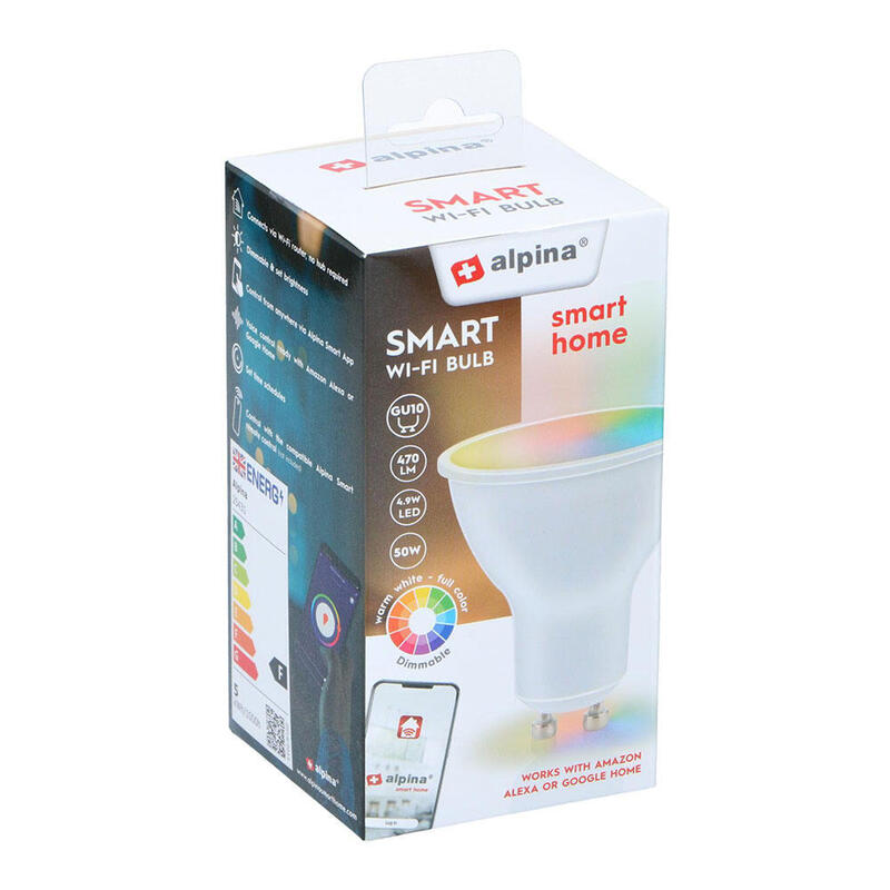 Bombilla Inteligente Rgb+Gu10 4.9w Alpina