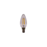 Bombilla Kodak Filamento Cristal C37 -  E14 -  470lm -  Calido 3000k -  4w=40w -  No Regulable