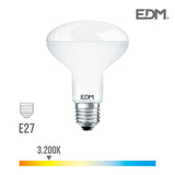 Bombilla Reflectora Led R90 E27 12w 1055lm 3200k Luz Calida Ø9x12cm Edm