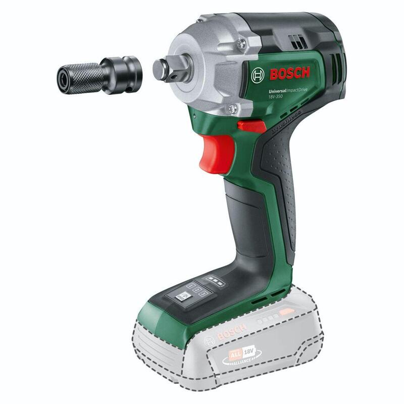 Bosch Bricolaje Y Jardín Llave De Impacto Inalámbrica Universalimpactdrive 18v-350 Solo Verde, Sin Batería Ni Cargador, Power For All Alliance 603980304