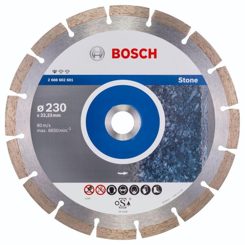 Bosch Disco De Corte De Diamante Estándar Para Piedra, 230 Mm 2608602601