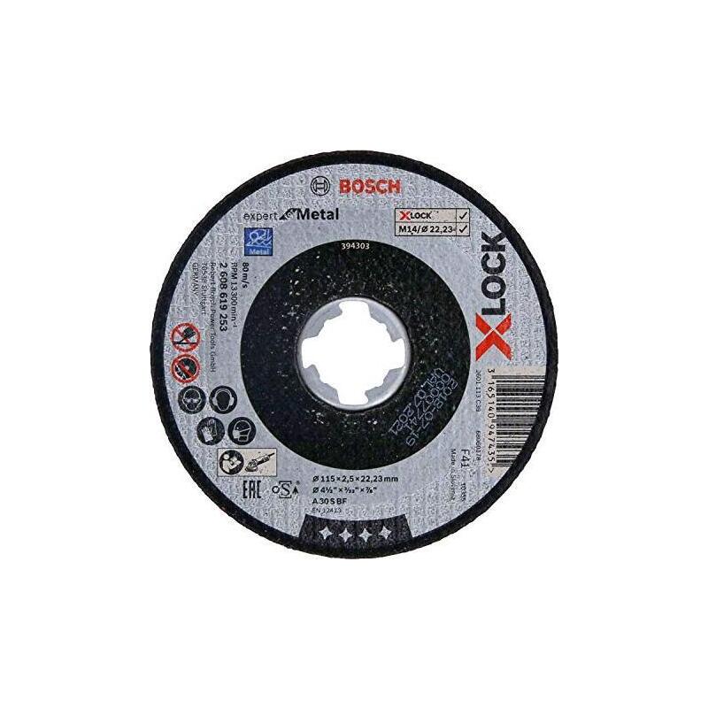 Bosch Disco De Corte X-Lock Expert For Metal 115mm Recto 2608619253