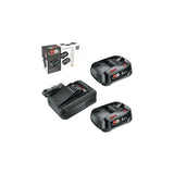 Bosch Diy & Garden - Juego De Iniciación Inalámbrico De 18 V, 2 Baterías De 2,5 Ah + Cargador Rápido Al 18v-44, Negro, 2 Baterías De Iones De Litio De 2,5 Ah, Power For All Alliance 1600a031t5