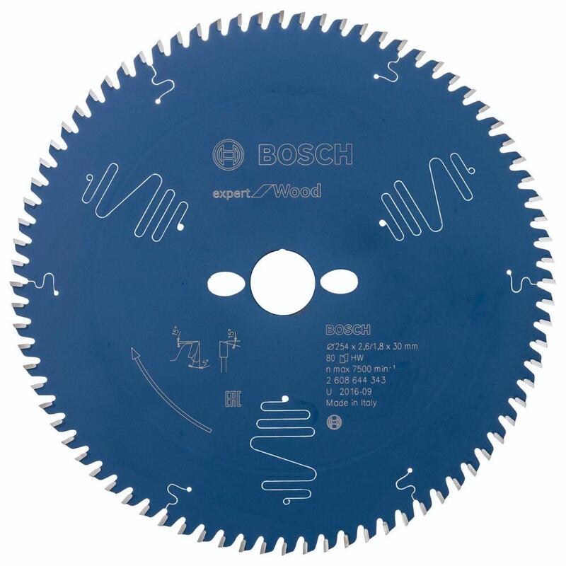 Bosch Hoja De Sierra Circular Expert Para Madera, Ø 254mm, 80t 2608644343