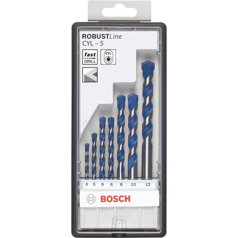 Bosch Juego De Brocas Para Hormigón Cyl-5, 7 Piezas, Juego De Brocas 2608588167