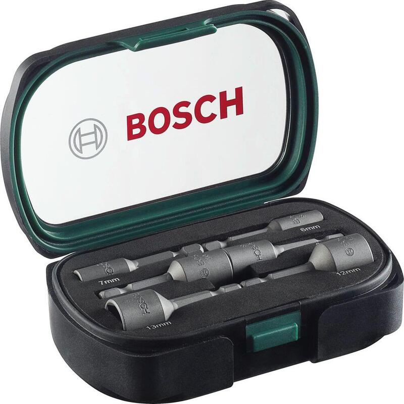 Bosch Juego De Llaves De Tubo, 50 Mm, 6 Piezas, Juego De Puntas 2607017313