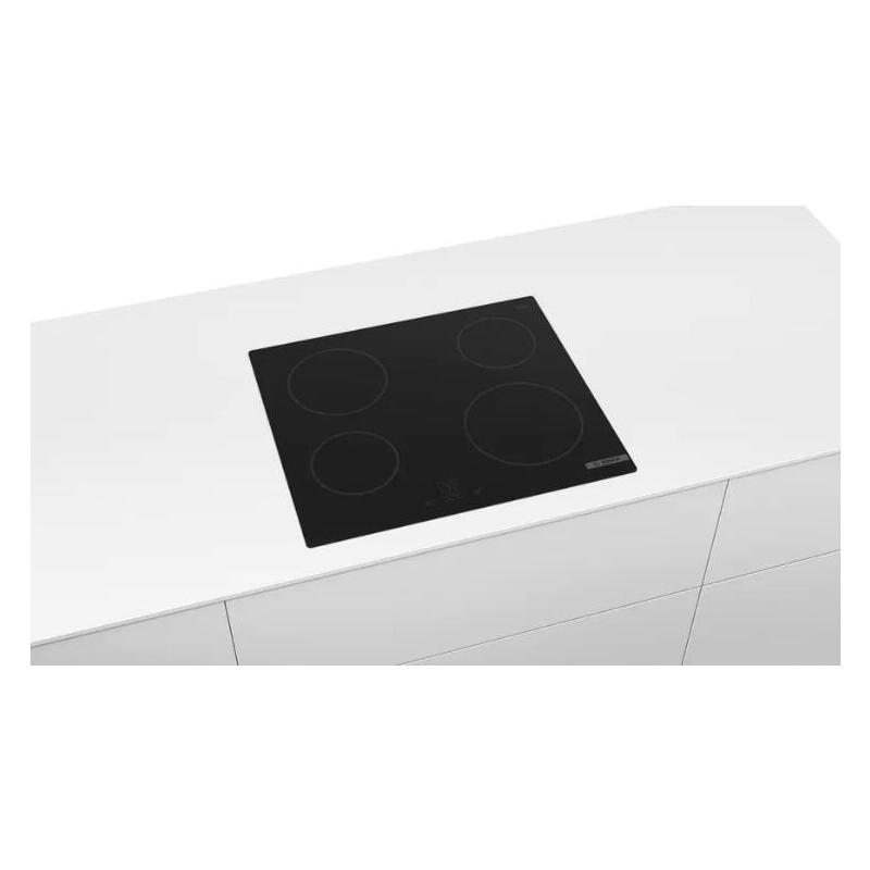 Bosch Pke61rba2e Electric Hob, Number Of Burners Cooking Zones 4, Without Frame, Width 60 Cm, Black