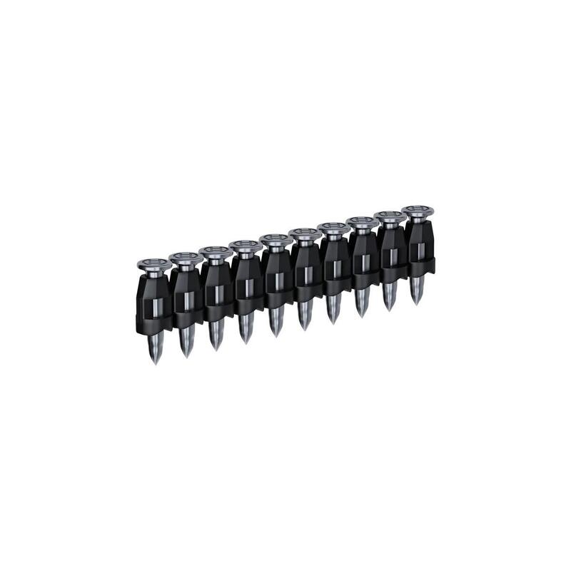 Bosch Professional Clavo En Tira De Cabeza Redonda Nm-19, 1.000 Clavos De Acero De 19 Mm, Para Clavadora De Hormigón A Batería Gnb 18v-38 Professional 1600a02f4u