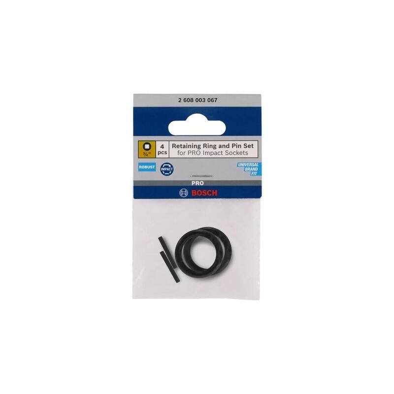 Bosch Professional Set Haltering Y Abbey, Para Pro Impact Stcking Cannes 3/4 ", Asegurando Negro, 4 Partes 2608003067