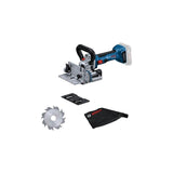 Bosch Professional Cortador De Tacos Planos A Batería Gff 18v-22 Professional Solo, 18 Voltios, Cortador De Ranuras Azul Negro, Sin Batería Ni Cargador 601620100