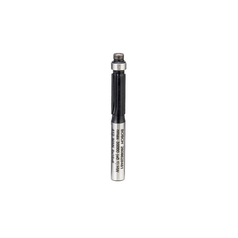 Bosch Professional Cortadora A Ras Para Laminado Standard For Wood, Eje Ø 6,4 Mm Ø 6 Mm, Doble Filo, Rodamiento Axial De Bolas En La Parte Inferior