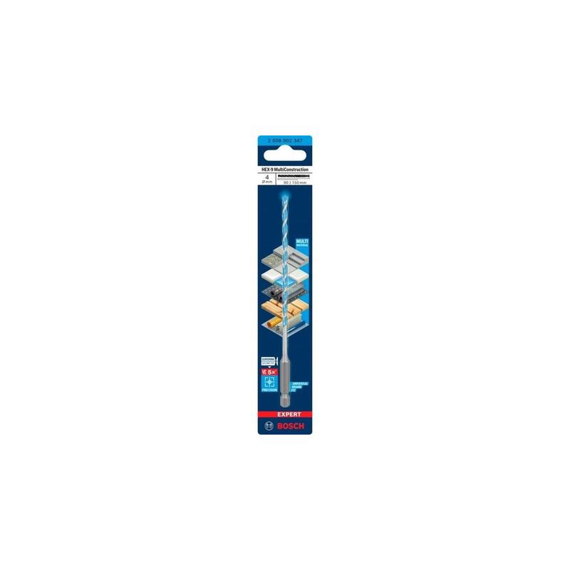 Bosch Professional Expert Hex-9  Ø 4 Mm, Longitud Útil 90 Mm 2608902347