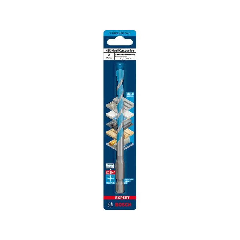 Bosch Professional Expert Hex-9 Ø 6 Mm, Longitud Útil 90 Mm 2608900575