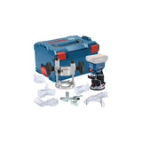 Bosch Professional Fresadora De Bordes Inalámbrica Gkf 18v-8 Professional Solo + Unidad De Buceo, Fresadora Azul/Negra, Sin Batería Ni Cargador, En L-Boxx 06016c2003
