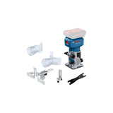 Bosch Professional Fresadora De Cantos/Cortadora De Laminado A Batería Glf 18v-8 Professional Solo, 18 Voltios, Fresadora Azul/Negro, Sin Batería Ni Cargador 06016c6000