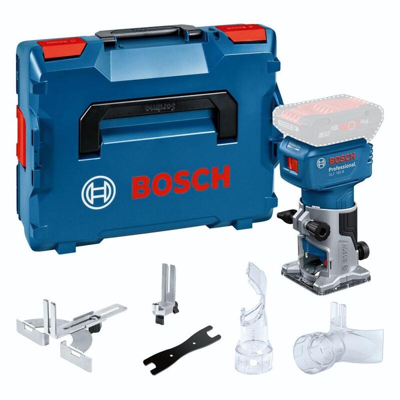 Bosch Professional Fresadora De Cantos/Cortadora Laminada A Batería Glf 18v-8 Professional Solo, 18 Voltios, Fresadora Azul/Negro, Sin Batería Ni Cargador, En L-Boxx 06016c6001