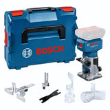 Bosch Professional Fresadora De Cantos/Cortadora Laminada A Batería Glf 18v-8 Professional Solo, 18 Voltios, Fresadora Azul/Negro, Sin Batería Ni Cargador, En L-Boxx 06016c6001