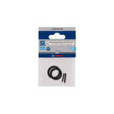 Bosch Professional Set Anillo De Retención Y Pasador, Para Llave De Vaso Pro Impact 1/4", Cerradura Negra, 4 Piezas 2608003064