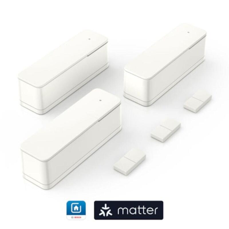 Bosch Smart Home Smart Home Door/Window Contact Ii [+M], Abertura Detector White, 3 Paquete 8750002950