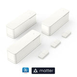 Bosch Smart Home Smart Home Door/Window Contact Ii [+M], Abertura Detector White, 3 Paquete 8750002950